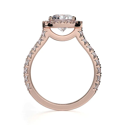 Michael M Center Stone Prong Round Engagement Ring