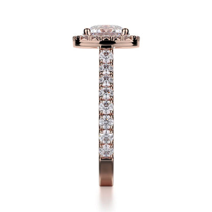 Michael M Center Stone Prong Round Engagement Ring