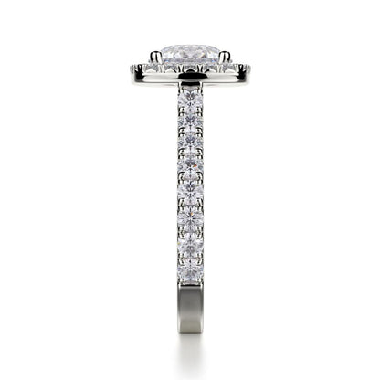 Michael M Center Stone Prong Round Engagement Ring