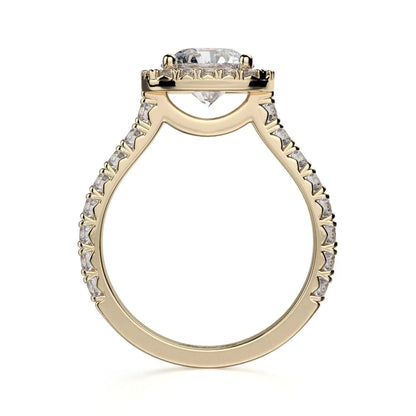 Michael M Center Stone Prong Round Engagement Ring