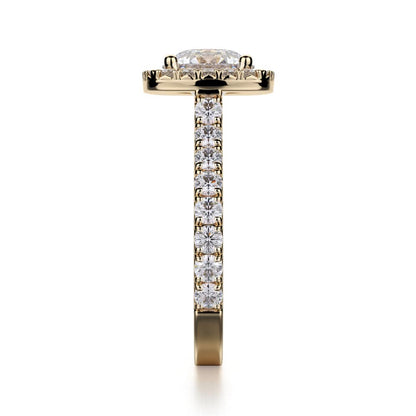 Michael M Center Stone Prong Round Engagement Ring
