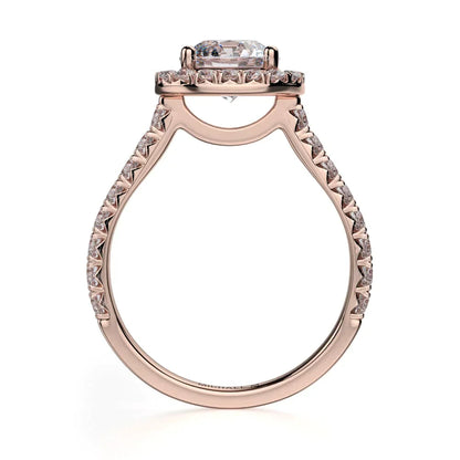 Michael M Center Stone Prong Round Engagement Ring