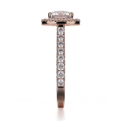 Michael M Center Stone Prong Round Engagement Ring