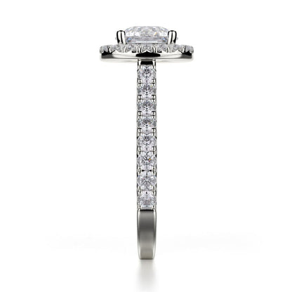 Michael M Center Stone Prong Round Engagement Ring
