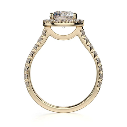 Michael M Center Stone Prong Round Engagement Ring