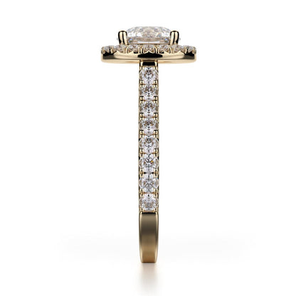 Michael M Center Stone Prong Round Engagement Ring
