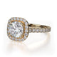 Michael M Center Stone Prong Round Engagement Ring