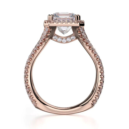 Michael M Prong Princess Engagement Ring