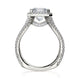 Michael M Prong Princess Engagement Ring