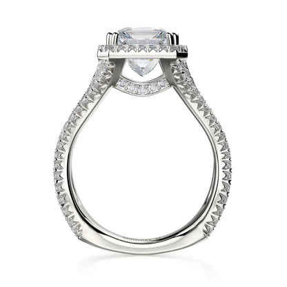 Michael M Prong Princess Engagement Ring