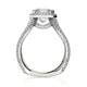 Michael M Prong Princess Engagement Ring
