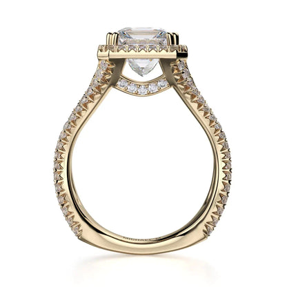 Michael M Prong Princess Engagement Ring