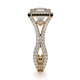 Michael M Prong Princess Engagement Ring