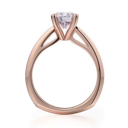 Michael M Pave Round Engagement Ring