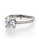 Michael M Pavé Round Engagement Ring