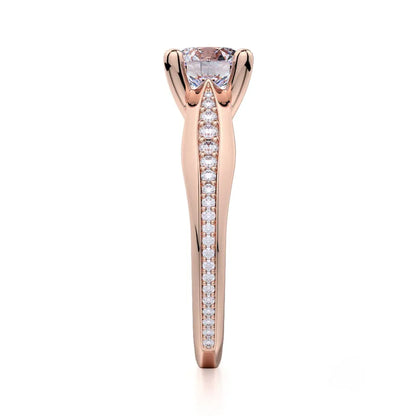 Michael M Pave Round Engagement Ring