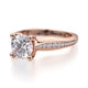 Michael M Pave Round Engagement Ring