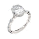 Michael M Hidden Halo Oval Engagement Ring