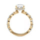 Michael M Hidden Halo Oval Engagement Ring