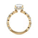 Michael M Hidden Halo Oval Engagement Ring