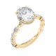 Michael M Hidden Halo Oval Engagement Ring