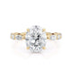 Michael M Hidden Halo Oval Engagement Ring