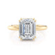 Michael M Hidden Halo Emerald Engagement Ring
