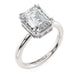 Michael M Hidden Halo Emerald Engagement Ring