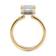 Michael M Hidden Halo Emerald Engagement Ring