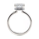 Michael M Hidden Halo Emerald Engagement Ring