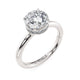 Michael M Hidden Halo Round Engagement Ring