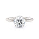 Michael M Hidden Halo Round Engagement Ring