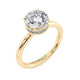 Michael M Hidden Halo Round Engagement Ring