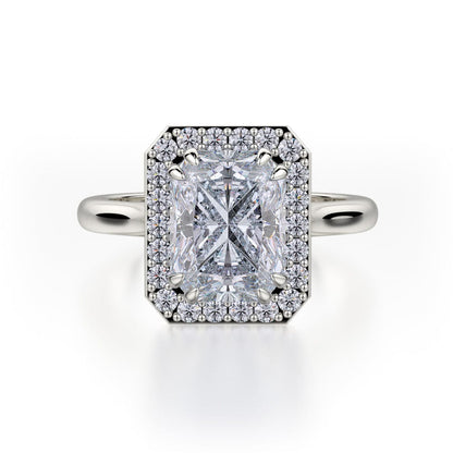 Michael M Prong Radiant Engagement Ring