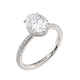 MICHAEL M Engagement Rings Platinum Crown R715-2 Oval R715-2P