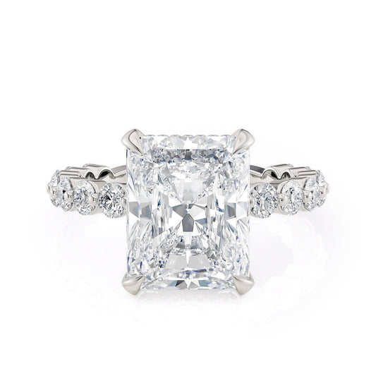 MICHAEL M Engagement Rings Platinum Crown R782-3 Radiant