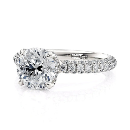 MICHAEL M Engagement Rings Platinum Crown R787-2