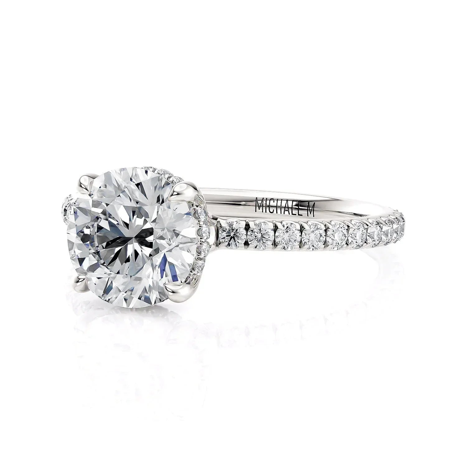MICHAEL M Engagement Rings Platinum Crown R788-1.5