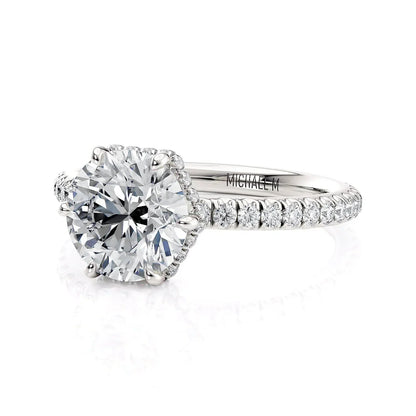 MICHAEL M Engagement Rings Platinum Crown R789-2