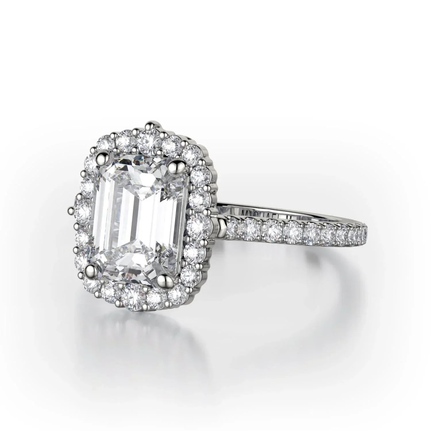 MICHAEL M Engagement Rings Platinum Defined R739-2EM R739-2EM-PT