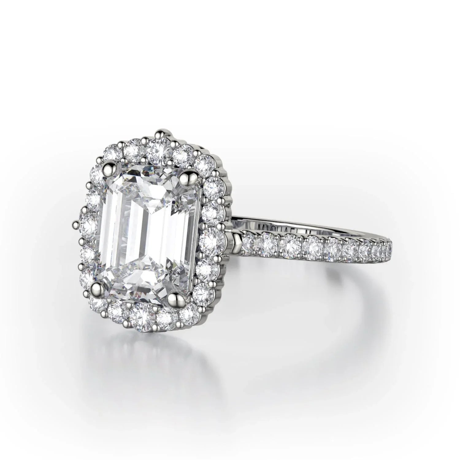MICHAEL M Engagement Rings Platinum Defined R739-2EM R739-2EM-PT