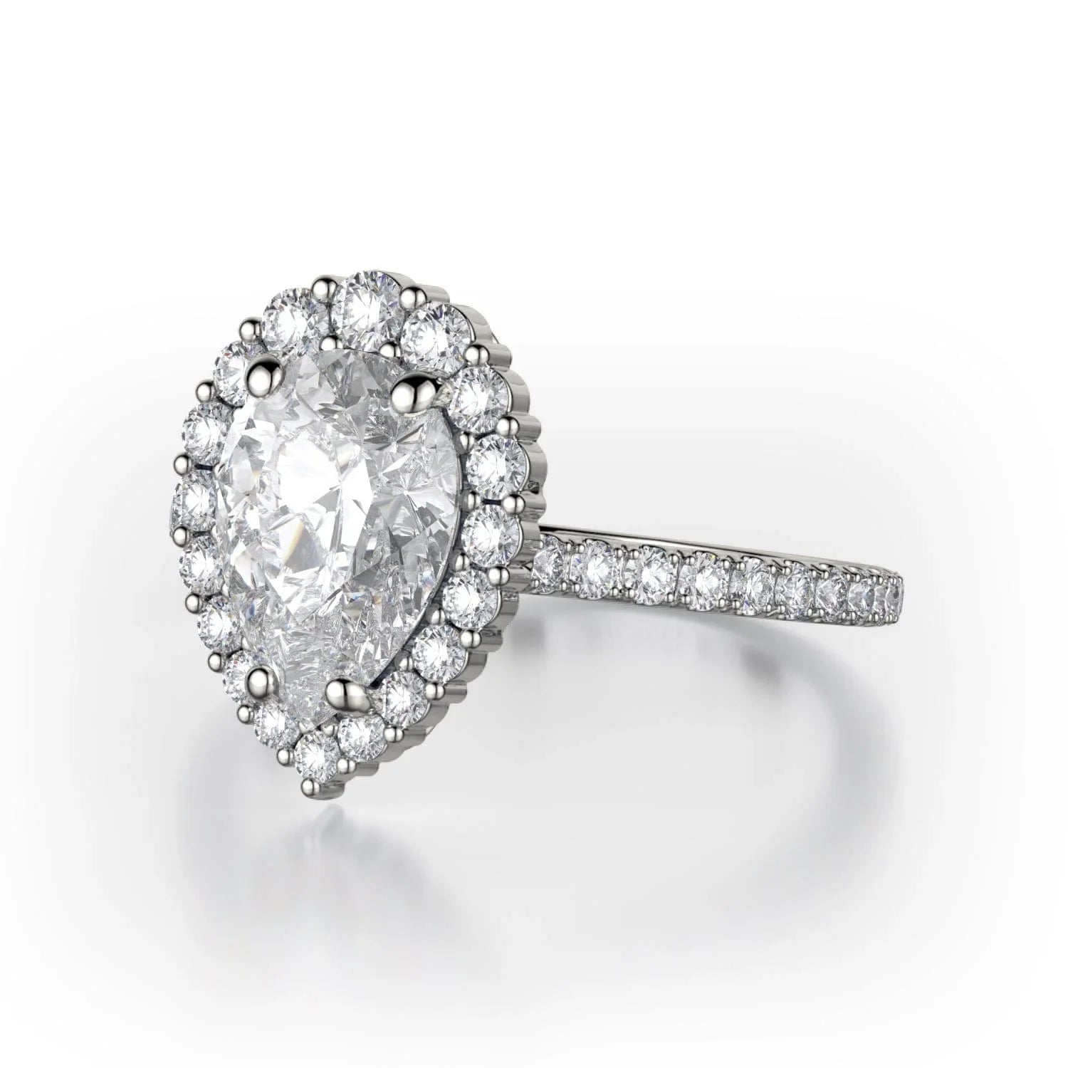 MICHAEL M Engagement Rings Platinum Defined R739-2PR R739-2PR-PT