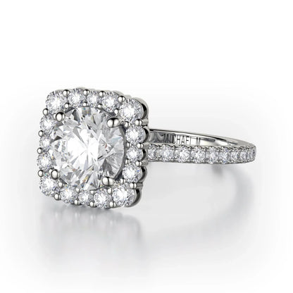 MICHAEL M Engagement Rings Platinum Defined R784-2 R784-2PT