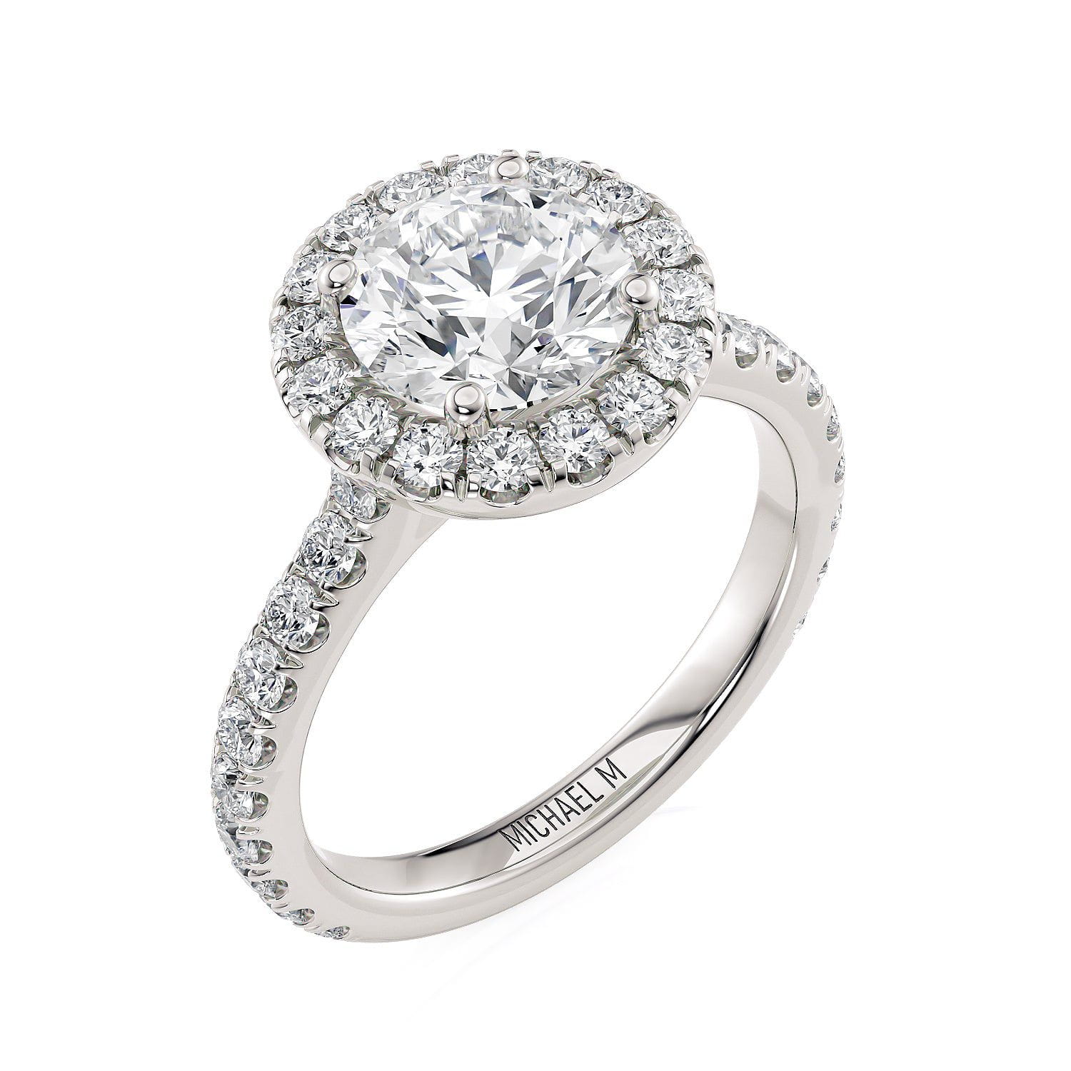 MICHAEL M Engagement Rings Platinum Europa R320-1.5 R320-1.5P