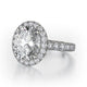 MICHAEL M Engagement Rings Platinum Europa R320L-3-OV R320L-3-OV-PT