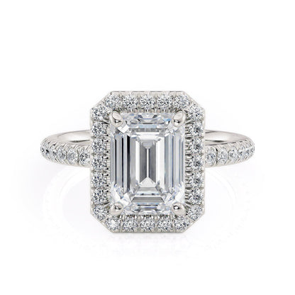 MICHAEL M Engagement Rings Platinum Europa R777-3 Emerald