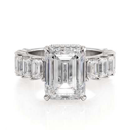 MICHAEL M Engagement Rings Platinum Meksian R904-3 Emerald