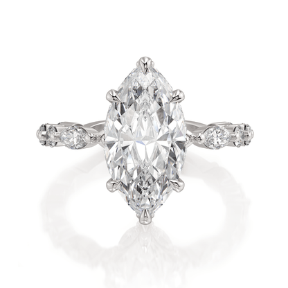 MICHAEL M Engagement Rings Platinum Monarch R831-3 Marquise