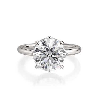 MICHAEL M Engagement Rings Platinum Monarch R836-3 Round R836-3-RD-PL