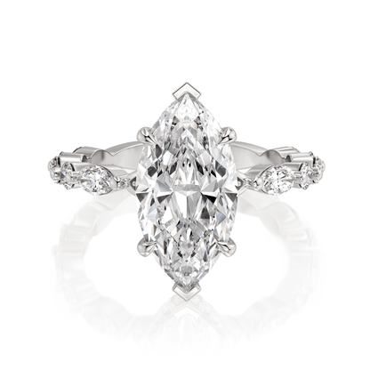 MICHAEL M Engagement Rings Platinum Montage R802-3 Marquise